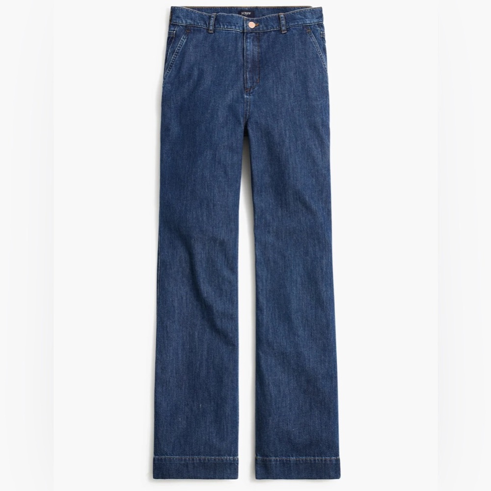 JCREW Denim Trouser Pants in Coastal Navy - 28